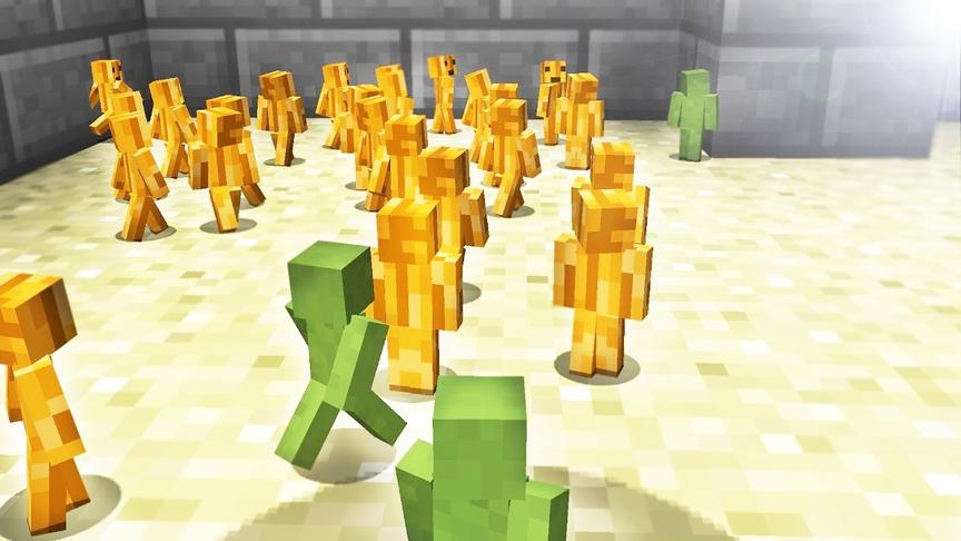 我的世界生物大乱斗14：迷你粘土人烟火大战