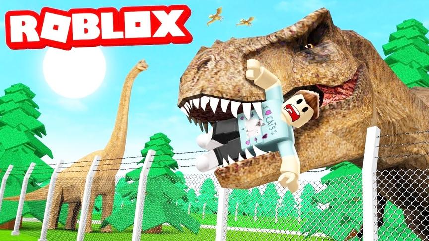 小飞象解说 Roblox侏罗纪大亨 我居然被霸王龙袭击了？