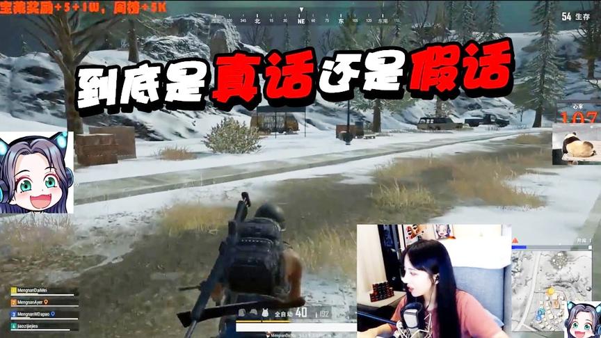 绝地求生呆妹儿：这到底是真话还是假话？对不起我打扰了！