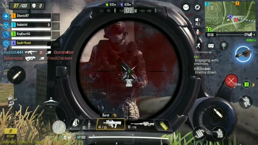 使命召唤手游:打败boss拿到灭队杀器，决赛圈四连杀吃鸡!