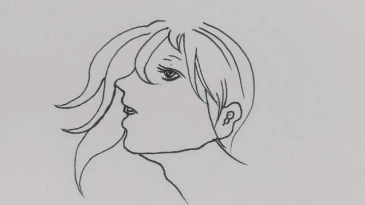 漫画男侧脸 西瓜视频