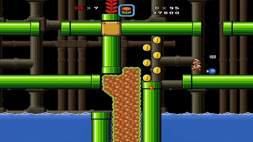 不用《马里奥制造》，玩家做出好玩的图，技术宅真可怕