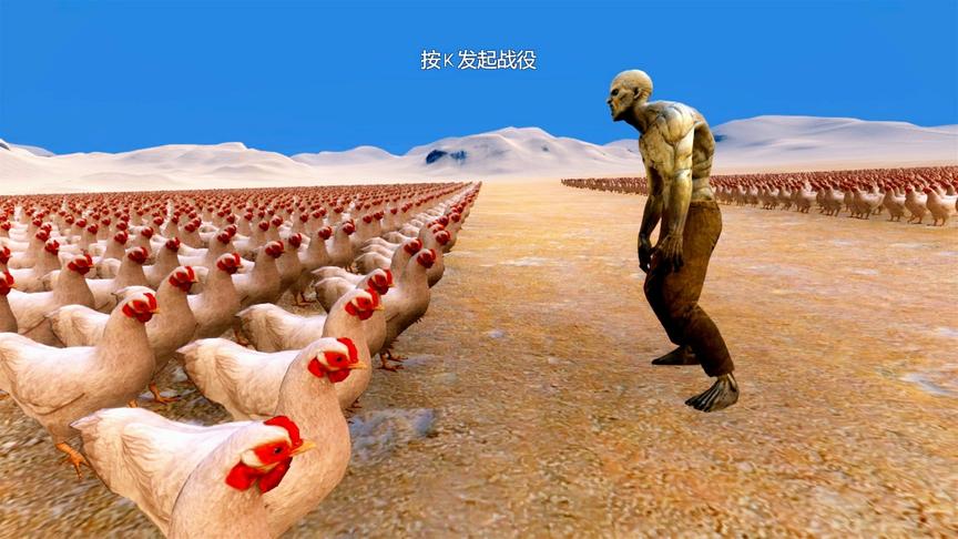 1个丧尸挑战20000只发狂的老母鸡，能吃鸡吗？结局能把人笑出眼泪