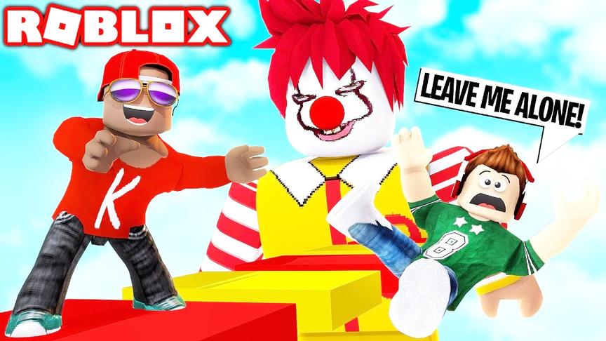 Roblox麦当劳逃生：体验薯条过山车！小飞象解说