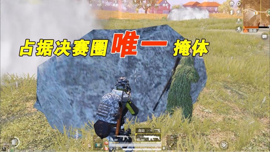 和平精英：草地决赛圈一双鹰眼锐利无比，揪出所有伏地魔带粉吃鸡