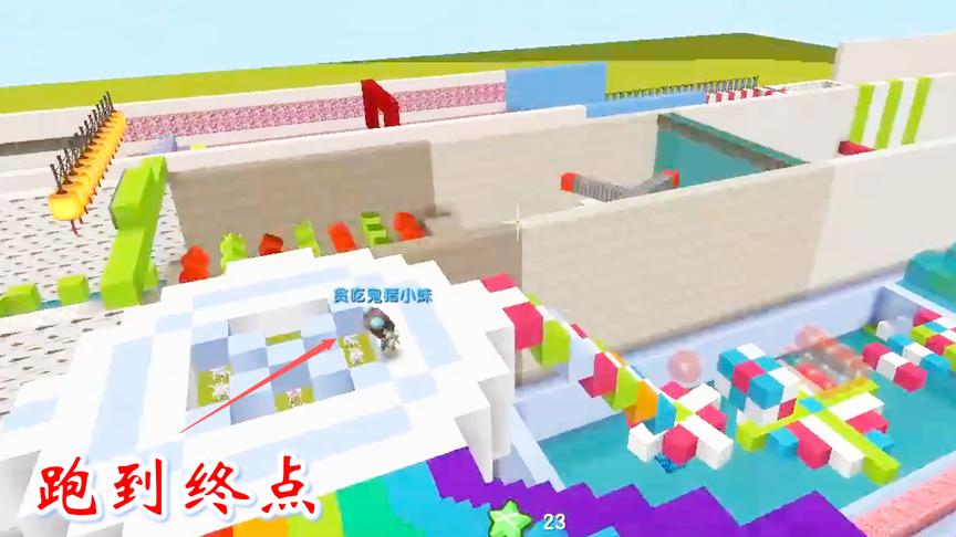 迷你世界跑酷17：兔八哥跑酷水平很烂，很多粉丝朋友都能超越