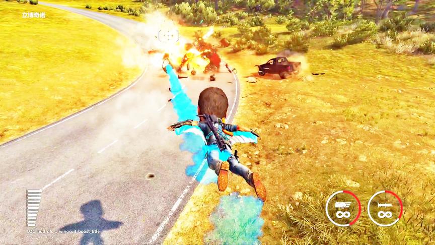 小林热游解说：飞行背包隐藏威力超强的武器，趣味测试！