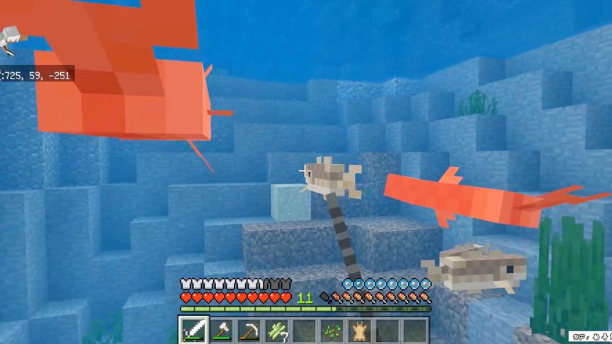 我的世界基岩生存7：我怎么就没想到打鱼吃呢