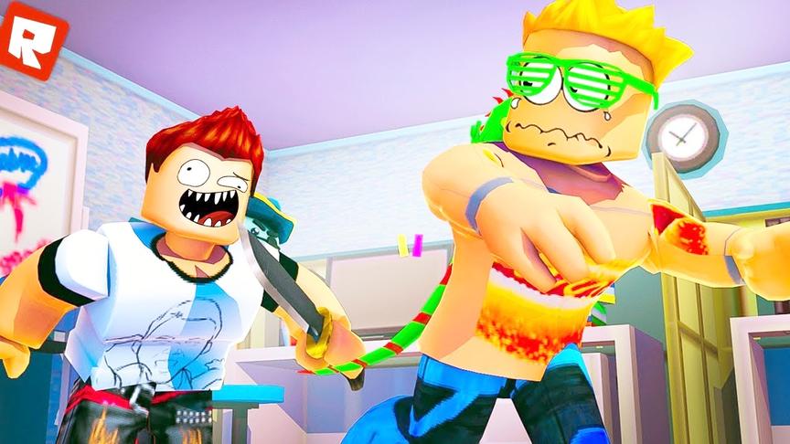 Roblox杀手模拟器：紧张刺激大逃杀！和凶手撞个正着！小飞象解说