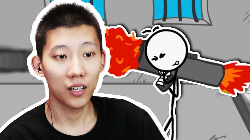 火柴人逃离监狱！使用火箭炮会成功吗？鲤鱼Ace解说