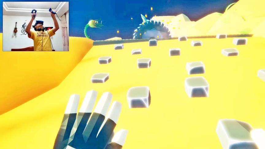 小林解说：VR游戏极速攀岩，紧张刺激极限运动！