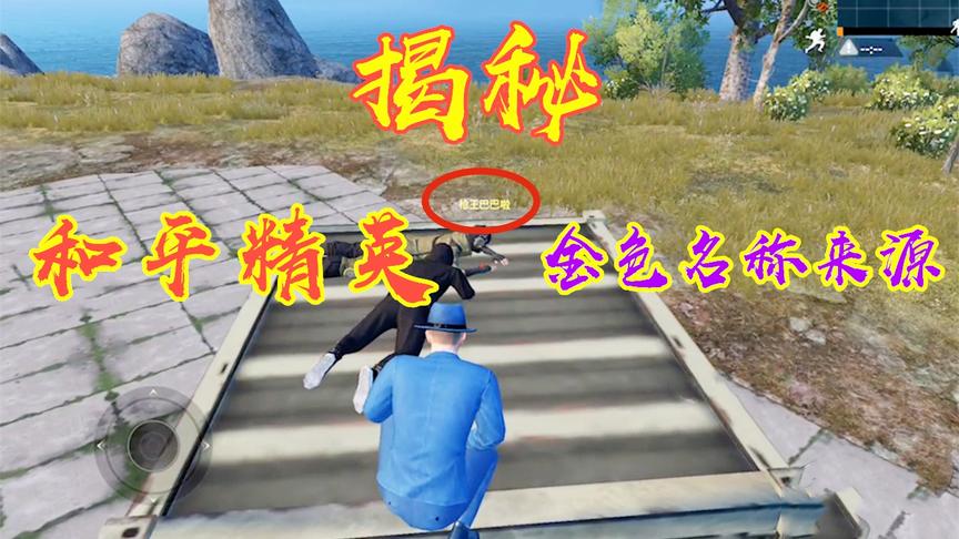 和平精英游戏中金色名称是如何来的