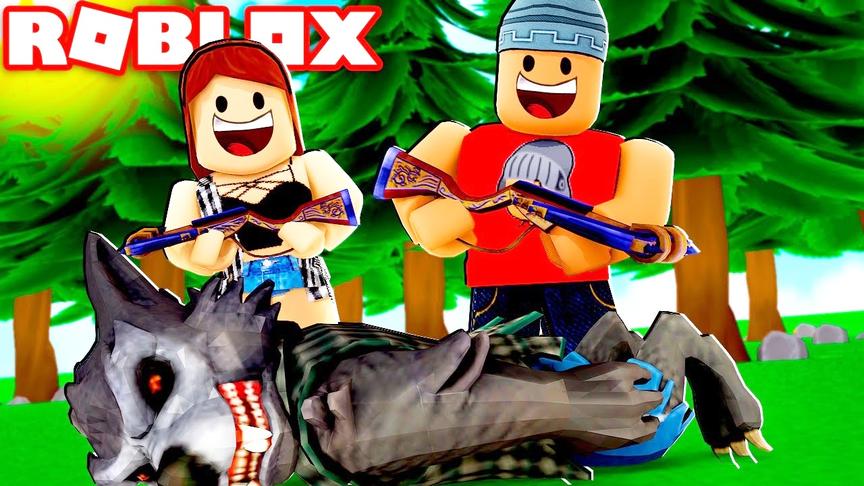小飞象解说 Roblox狼人杀模拟器 变身猎人一击必杀可怕狼人！