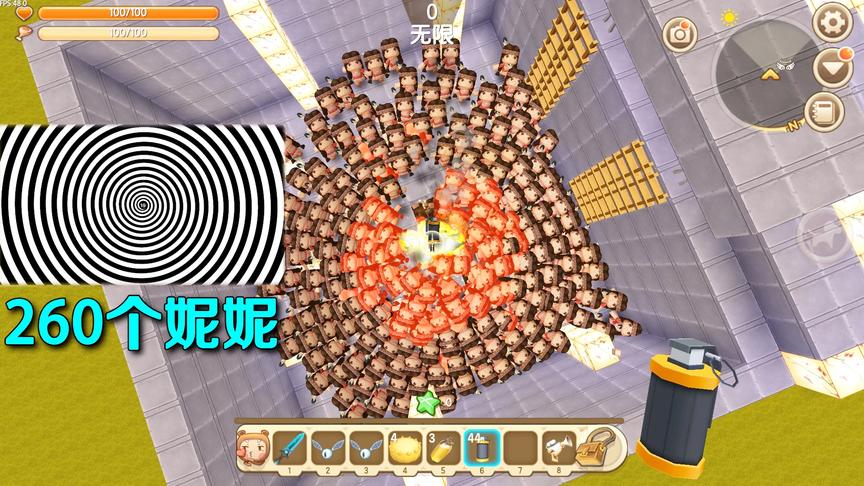 迷你世界：妮妮总欺负我，我不能忍气吞声了，我要挑战260个妮妮