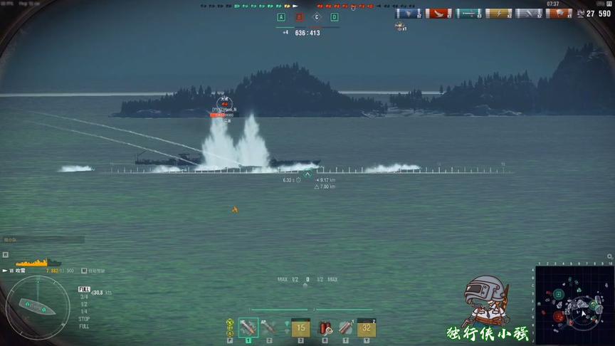 独行侠小强：吹雪驱逐舰出击！八级房干掉天城！玩的就是突袭！