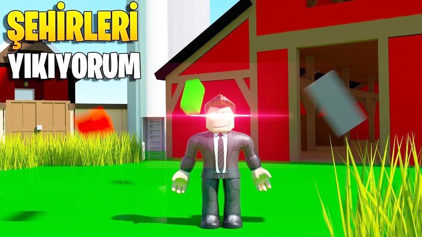 小飞象解说 Roblox恶霸模拟器 爆笑拆迁队！还会X战警镭射眼？