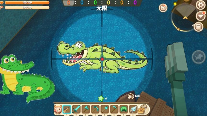 迷你世界：大海的深处发现新版神秘生物“鳄鱼”，能当坐骑使用？