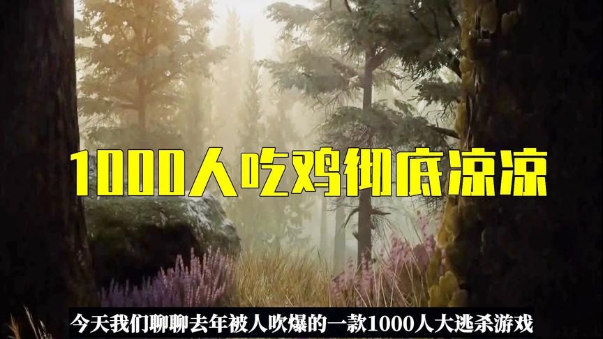 史上凉的最快的吃鸡游戏，没上线开发商已破产，曾号称1000人吃鸡