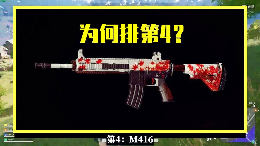吃鸡小讲堂：落地捡到什么枪最安心？M4仅排第4，第1落地无人能敌
