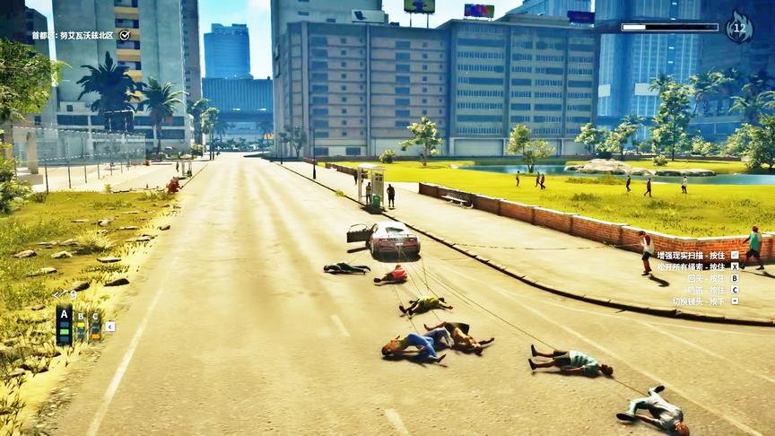 小林 正当防卫4 超级跑车能够拉动多少路人？趣味测试！