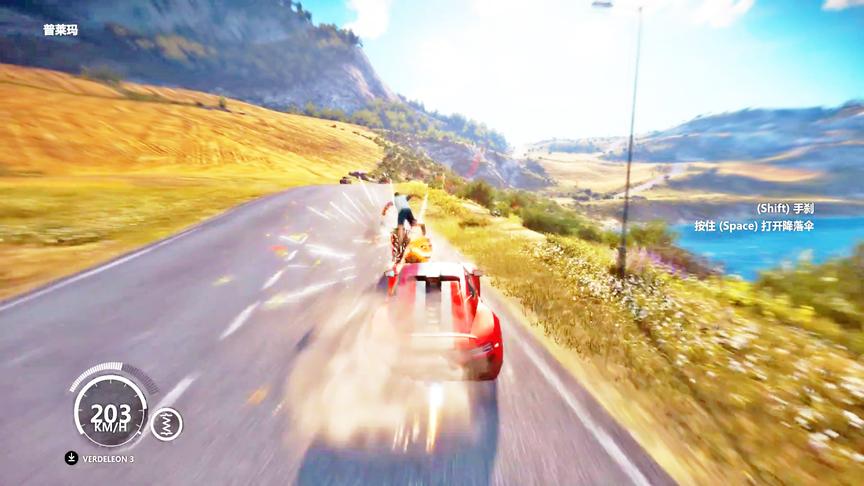 正当防卫4：路人骑着摩托车直接被撞飞，有点搞笑！