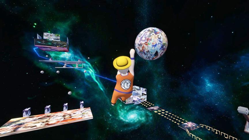 乐美解说 人类一败涂地 太空冒险地图 手残美挑战单手抓行星