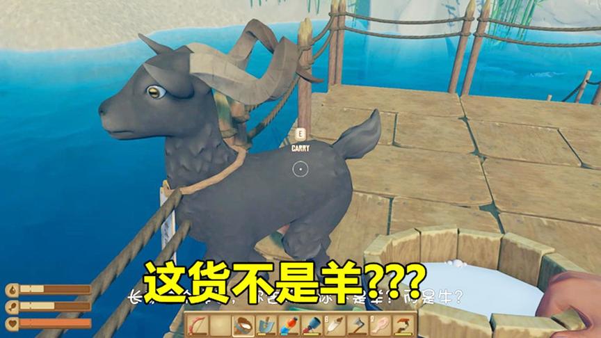 木筏求生11：山羊挤出牛奶？我可能发现了一种牛羊杂交的新物种