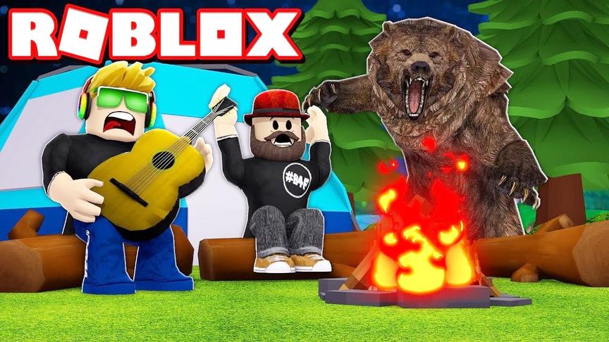 小飞象解说 Roblox露营模拟器 居然车掉水里还遇到龙卷风！