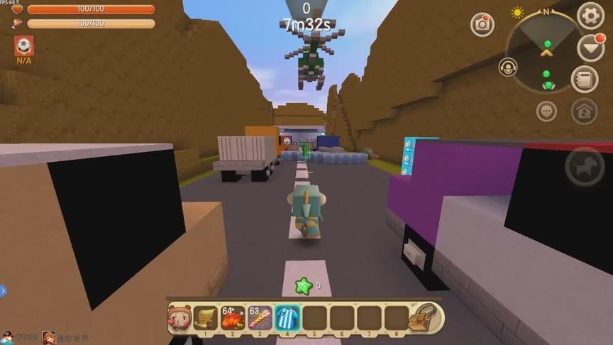 迷你世界：公路酷跑，三局两胜苏昂只赢了一局。