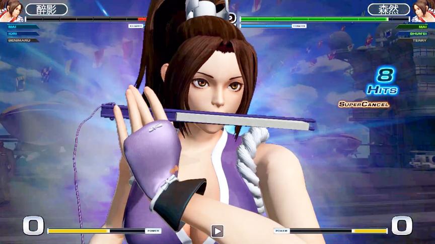 拳皇14：谁说女生玩格斗不厉害？不知火舞这套连招绝对强