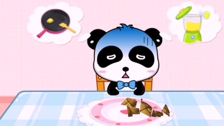 小星星启蒙乐园：小熊猫做了一个黑暗料理炒竹笋，很不开心
