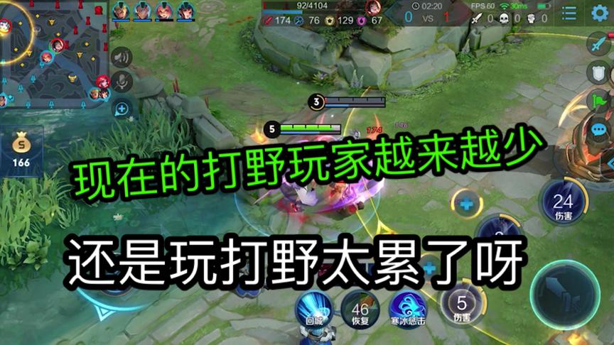 现在的打野玩家越来越少 还是玩打野太累了呀