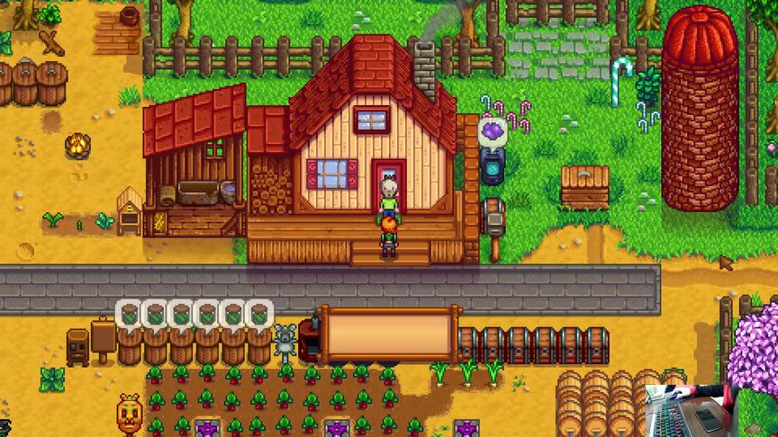 星露谷物语EP47：春天大黄成熟了，又是一笔金钱收入