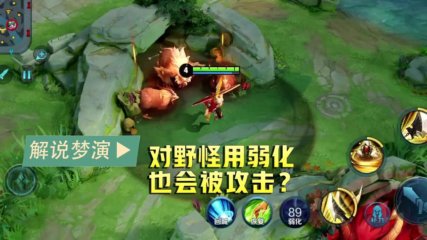 梦演：使用弱化会遭到野怪追击？