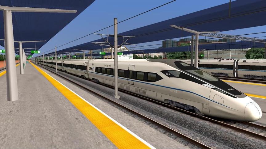 模拟火车：今天驾驶CRH380D高铁 每小时350公里 中国和谐号高铁