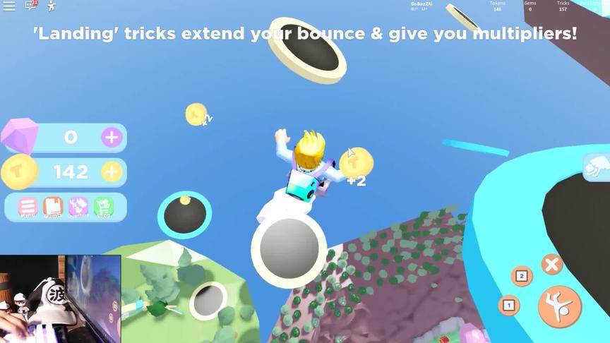 roblox“弹跳模拟器”波波仔解说：如果我是体操员就不怕这弹簧床
