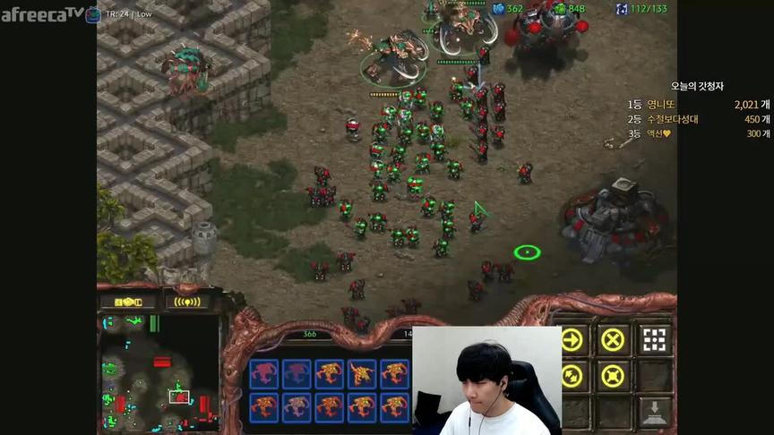 星际争霸韩国顶尖1V1 教主vs假解冻 教主说 我怎么头上绿油油的..