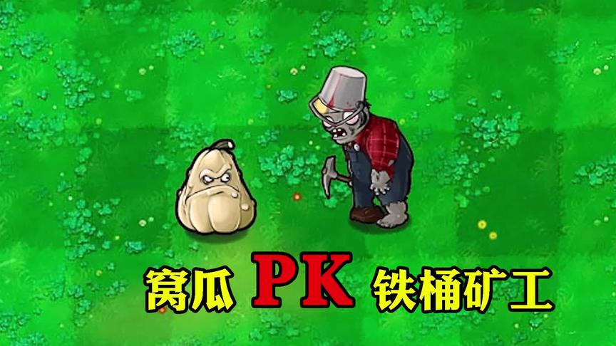 植物大战僵尸：铁桶矿工的真正实力，你确定知道？窝瓜：厉害！