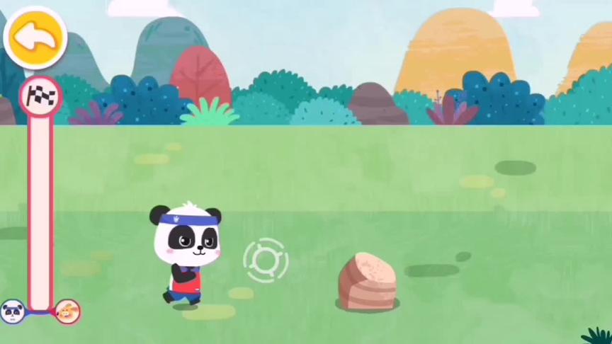 小星星启蒙乐园：小熊猫障碍赛跑比赛，凭借自己的实力战胜小袋鼠