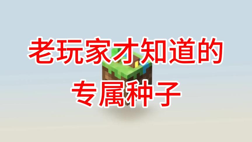 我的世界：体验过这几个专属种子，一定都是老玩家！