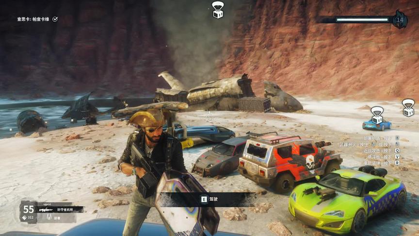 小林 正当防卫4 今天要做一个大实验，跑车连体上天测试！