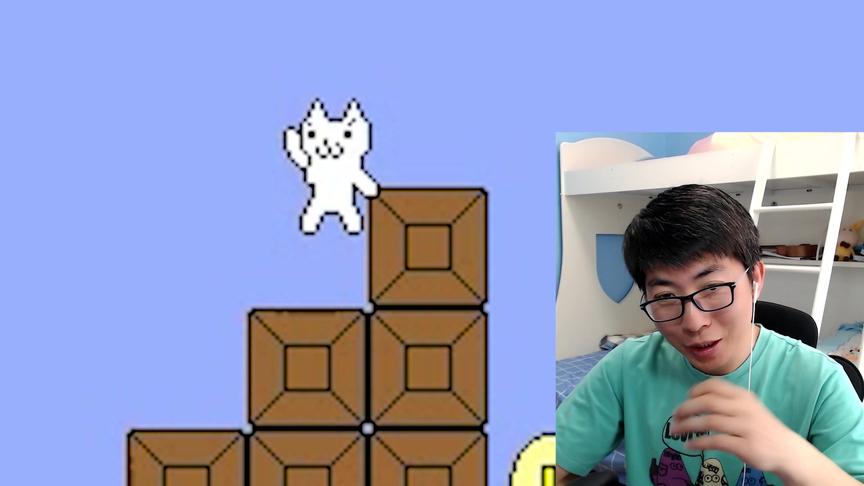 看我一个漂亮的踩龟跳！#猫里奥 #硬核游戏套路