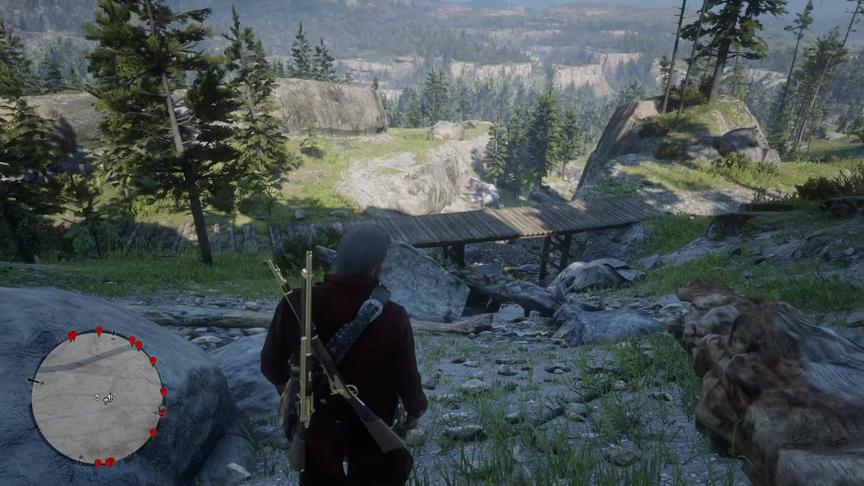 小林 荒野大镖客2 闪电子弹VS火车，电火车头就完事了！