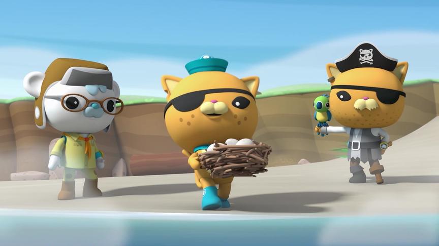 海底小纵队第六季丑鸭妈妈去捉鱼,自己的蛋被浪漂走了