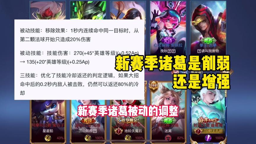 新赛季诸葛亮究竟是削弱还是增强？来看孔明完美解析