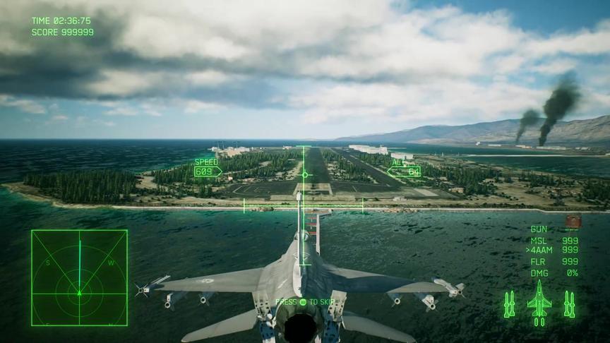 皇牌空战 第五部 F16C战斗机  拦截TU95  160轰炸机 空空导弹