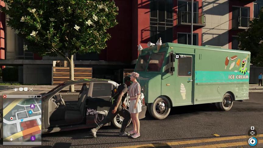 看门狗2:今天开着出租车 看见了一个冰激凌车 居然不卖给我冰激凌