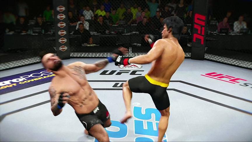 UFC 李小龙登场 截拳道 咏春拳运用的淋漓尽致 击败强大泰拳选手