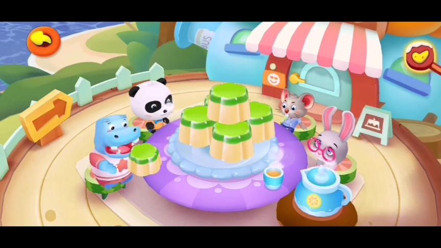 小星星启蒙乐园：小熊猫做了美味的黄瓜布丁，邀请小朋友来吃