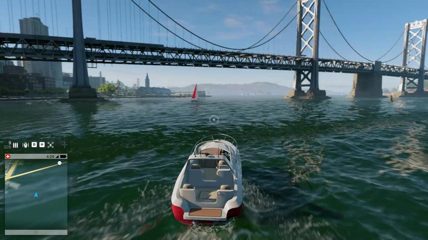 看门狗2：今天驾驶快艇 在海中心玩 发现了 恶魔岛 是否能上岛看